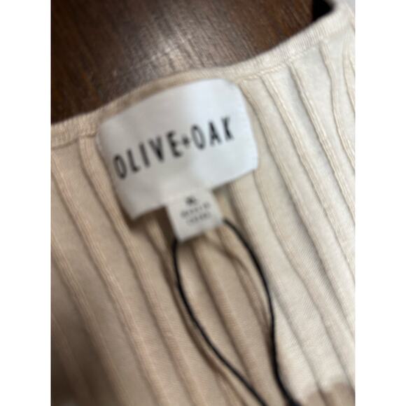 Olive & Oak Nude Beige Neutral Western BodyCon Dress XL Cowgirl Flare Sleeve - Picture 2 of 11